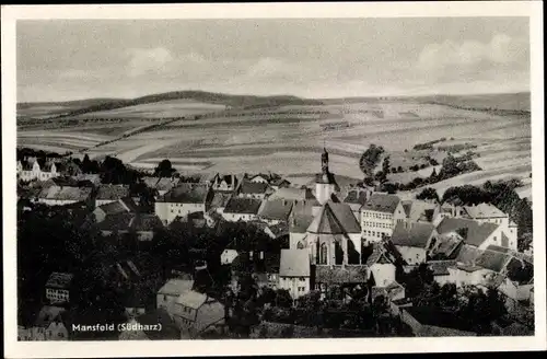 Ak Mansfeld im Harzvorland, Ortsansicht