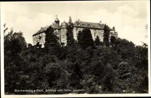 Ak Blankenburg am Harz, Schloss vom Osten gesehen