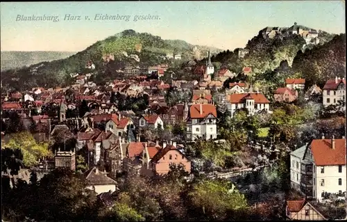 Ak Blankenburg am Harz, v. Eichenberg gesehen