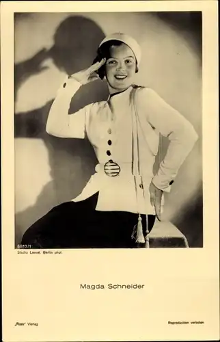 Ak Schauspielerin Magda Schneider, Portrait