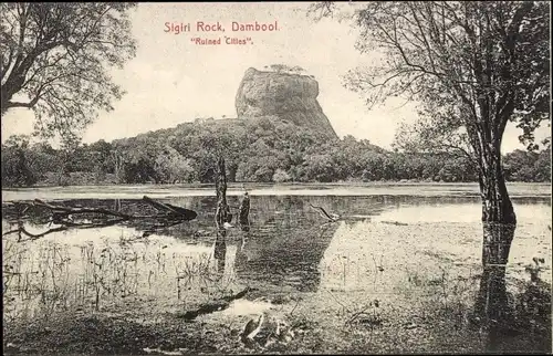 Ak Dambulla Sri Lanka Ceylon, Sigirl Rock, Ruined Cities