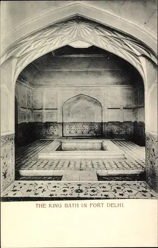 Ak Delhi Indien, The King Bath in Fort