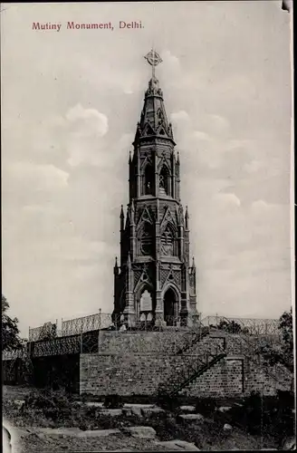 Ak Delhi Indien, Mutiny Monument, total view