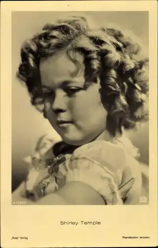 Ak Schauspielerin Shirley Temple, Kinderportrait, Ross Verlag A 1237/7