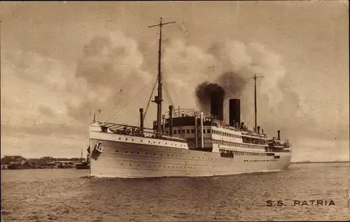 Ak SS Patria, französischer Ozeandampfer