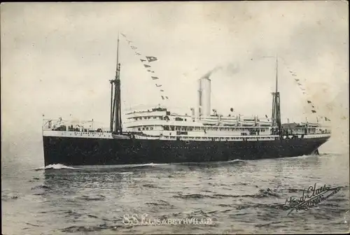 Ak SS Elisabethville, Ozeandampfer