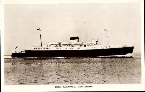 Ak British Railways, Fährschiff SS Amsterdam