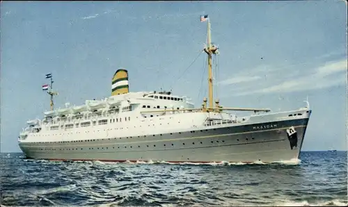 Ak Dampfschiff SS Maasdam, Holland America Line