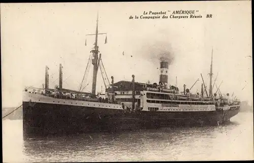 Ak Compagnie des Chargeurs Réunis, Paquebot Amérique