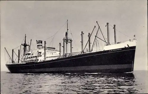 Ak Dampfer SS Alblasserdyk, Holland America Line, HAL, Frachtschiff