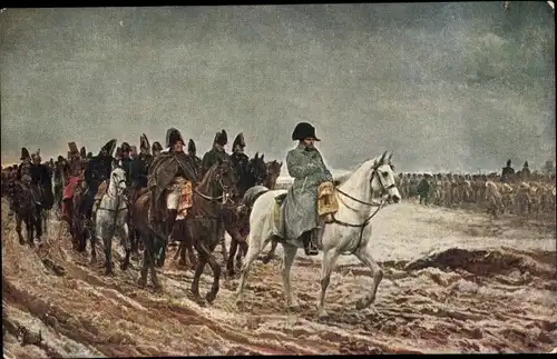 Künstler Ak Meissonier, Campagne de France, Napoleon