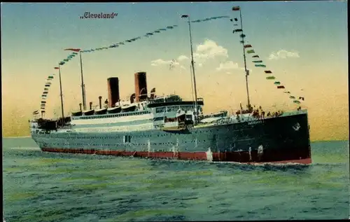 Ak Dampfschiff Cleveland, HAPAG