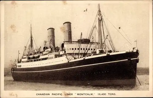 Ak Canadian Pacific Liner Montcalm, Passagierschiff