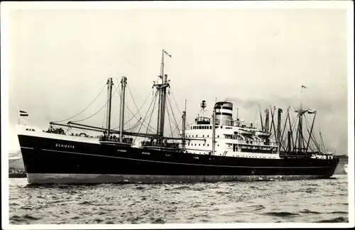 Ak Dampfschiff SS Schiedijk, Holland-America Line, HAL