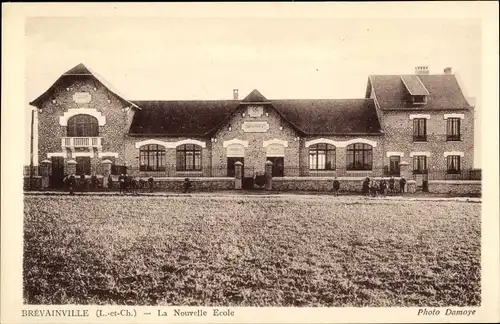 Ak Brévainville Loir-et-Cher, La Nouvelle Ecole
