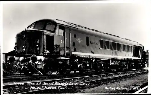 Ak Britische Eisenbahn, Diesel Electric Locomotive, D 1 Scafett Pike, British Railway