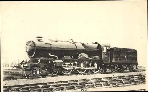 Ak Britische Eisenbahn, Great Western Railway, locomotive King George VI, Tender 6028, Dampflok