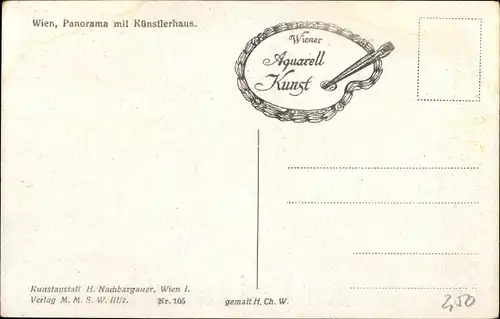 Künstler Ak Wien 1 Innere Stadt, Panorama mit Künstlerhaus