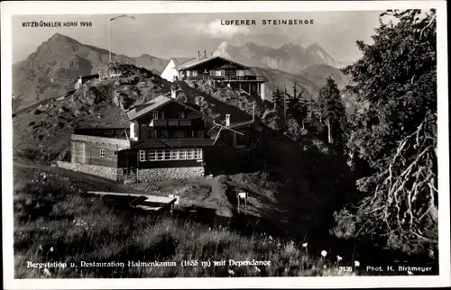 Ak Lofer Salzburg, Gasthaus Halmenkamm mit Dependance, Steinberge, Kitzbühler Horn