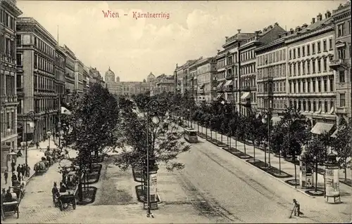 Ak Wien 1 Innere Stadt, Blick auf den Kärntnerring