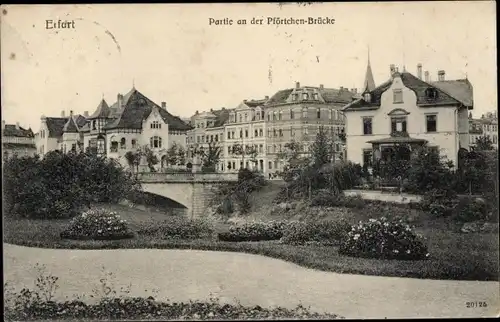 Ak Erfurt in Thüringen, An der Pförtchenbrücke