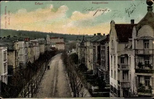 Ak Erfurt in Thüringen, Steigerstraße