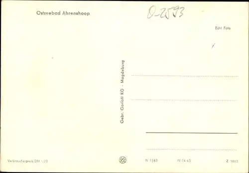 Ak Ostseebad Ahrenshoop, Rohrdachhaus im Ort