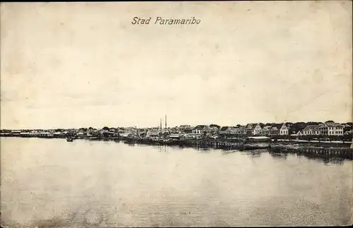 Ak Paramaribo Suriname, Blick auf die Stadt