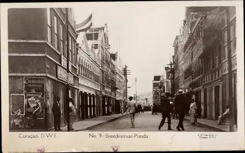 Ak Punda Willemstad Curaçao Niederländische Antillen Karibik, Breedestraat