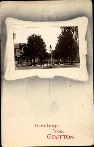Präge Ak Grafton Vermont USA, Victoria Street