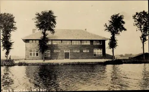 Foto Ak Haarlemmermeer Nordholland Niederlande, Flughafen Schiphol, KLM Hotel 1921