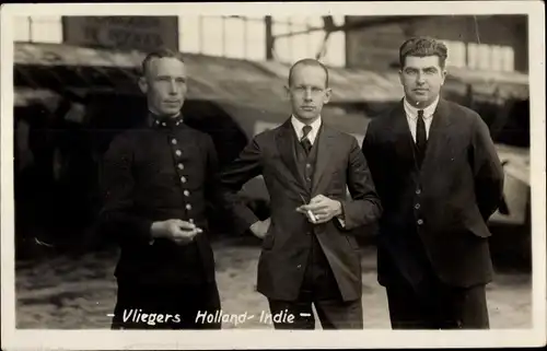 Foto Ak Aviation, Vliegers Holland Indie, Anton Fokker, Luftfahrtpioniere, Zigaretten