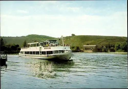 Ak Bad Cannstatt Stuttgart in Württemberg, Neckar-Personen-Schiff Wilhelma