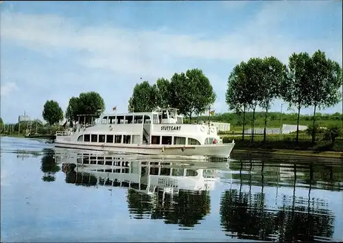 Ak Bad Cannstatt Stuttgart in Württemberg, Neckar-Personen-Schiff Stuttgart