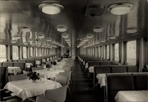 Ak Weiße Flotte Berlin, Luxusfahrgastschiff, Gesellschaftssalon