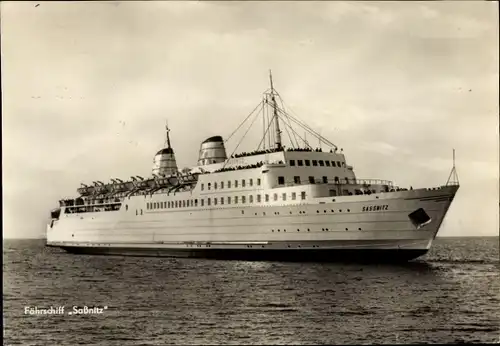 Ak Fährschiff Sassnitz, Eisenbahnfährschiff
