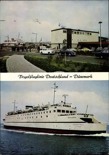 Ak Puttgarden Insel Fehmarn, Hochseefähre Theodor Heuss