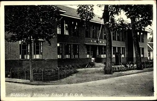 Ak Middelburg Zeeland Niederlande, Militair School S.D.O.A.