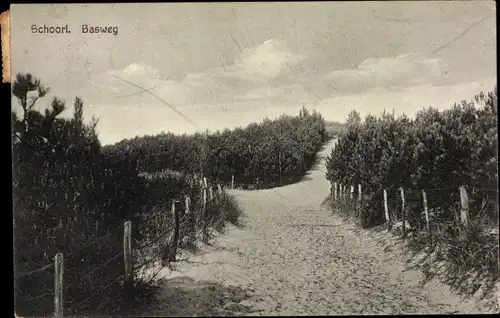 Ak Schoorl Nordholland Niederlande, Basweg