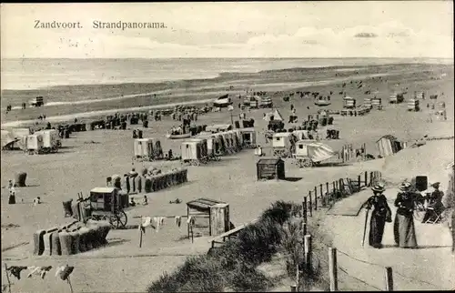 Ak Zandvoort Nordholland Niederlande, Strandpromenade