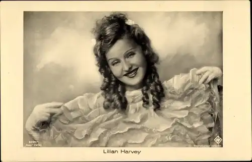 Ak Schauspielerin Lilian Harvey, Portrait, Ross Verlag 6094 1
