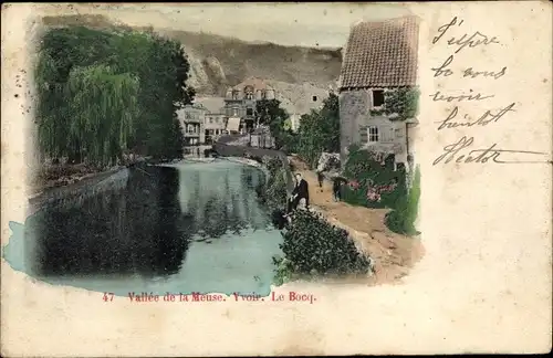 Ak Yvoir sur Meuse Wallonien Namur, Vallée de la Meuse, Le Bocq