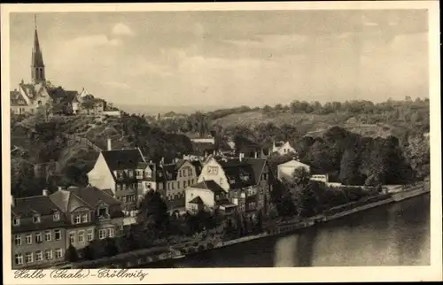 Ak Kröllwitz Halle an der Saale, Ortsansicht