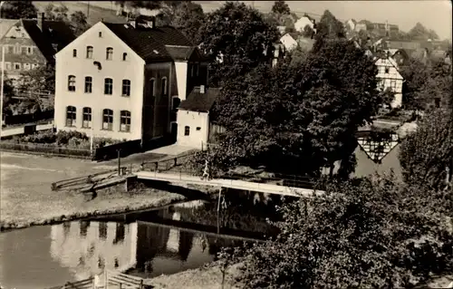 Ak Sankt Egidien in Sachsen, Rathaus, Ortspartie