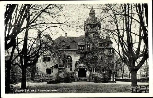 Ak Elstra in der Oberlausitz Sachsen, Schloss, Erholungsheim