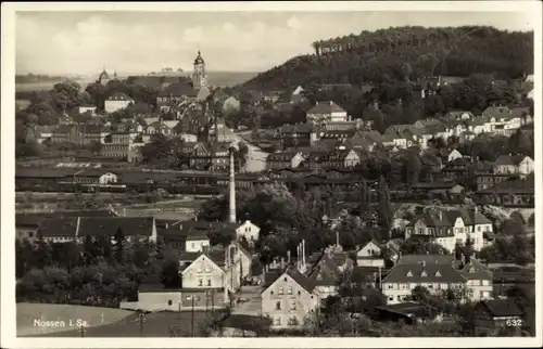 Ak Nossen in Sachsen, Panorama, Kirchturm