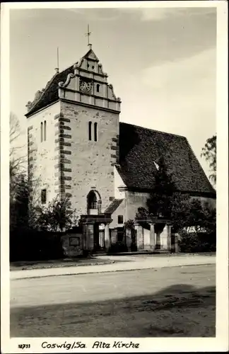Ak Coswig in Sachsen, Alte Kirche