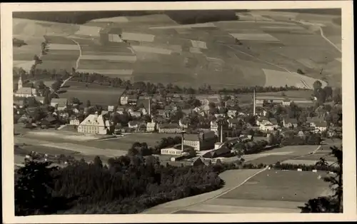 Ak Cranzahl Sehmatal im Erzgebirge, Panorama