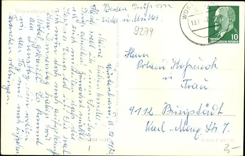 Ak Wüstenbrand Hohenstein Ernstthal Sachsen, Teilansicht