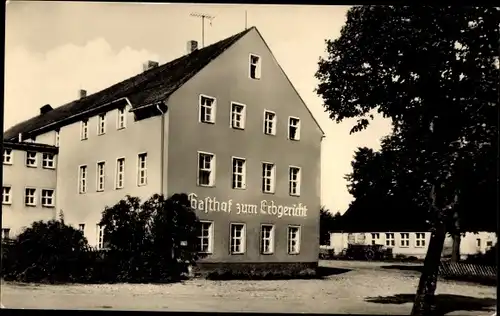 Ak Grumbach Jöhstadt im Erzgebirge Sachsen, Gasthof zum Erbgericht